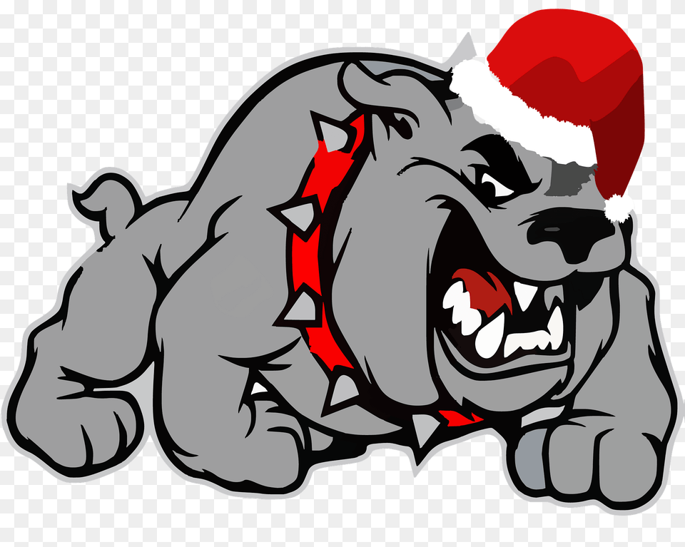 Christmas Bulldog Clipart, Face, Head, Person, Baby Png