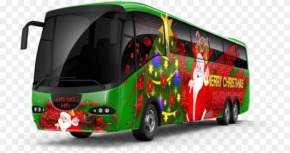 Christmas Bus Image 2018 World Cup, Transportation, Vehicle, Tour Bus, Baby Free Png