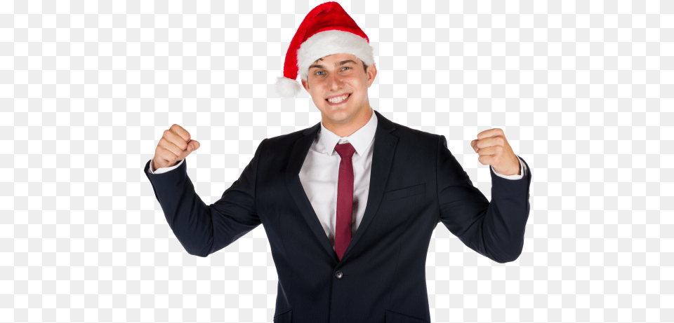 Christmas Businessman Stock Photo Public Domain Pictures Costume Hat, Hand, Suit, Body Part, Clothing Free Png