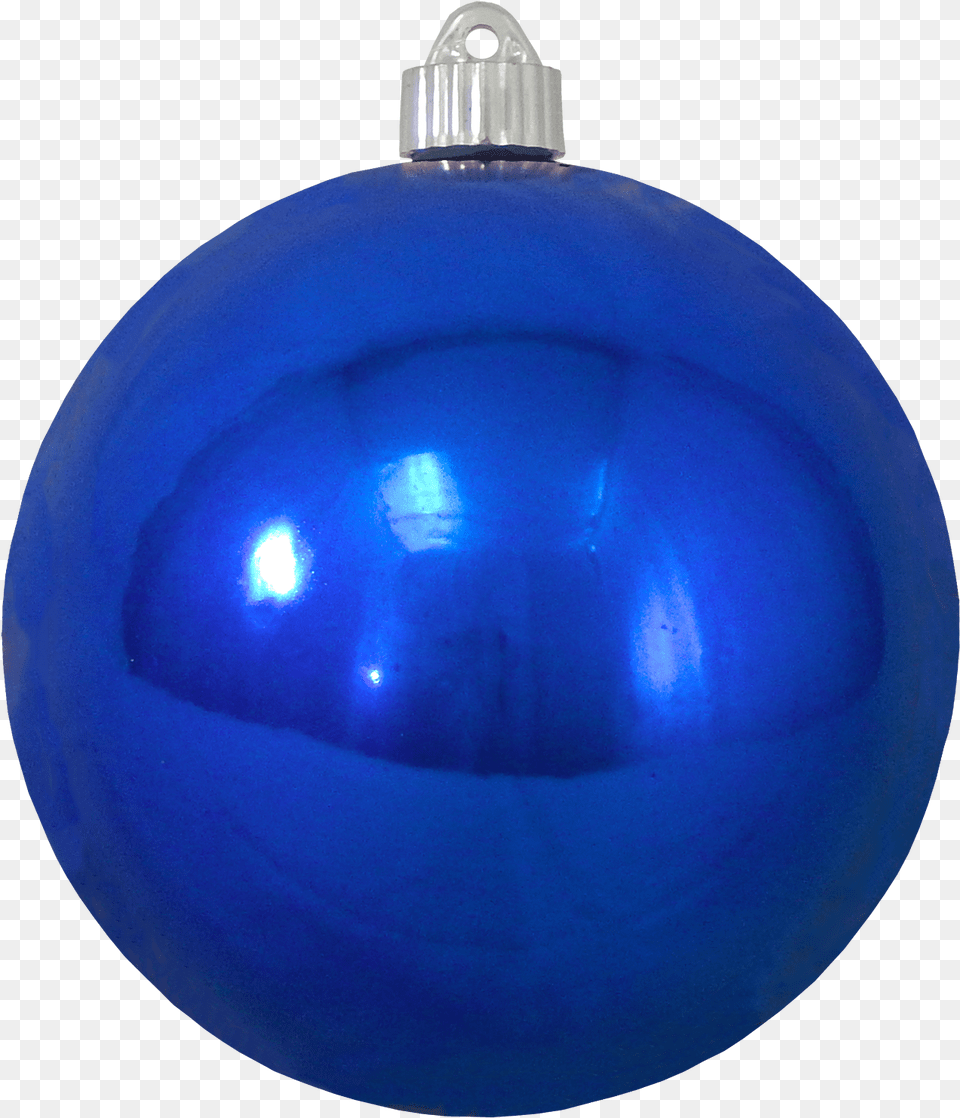 Christmas By Krebs Large Christmas Ornament Shiny Blue Blue Christmas Ornament, Accessories, Lighting, Person, Face Free Png Download