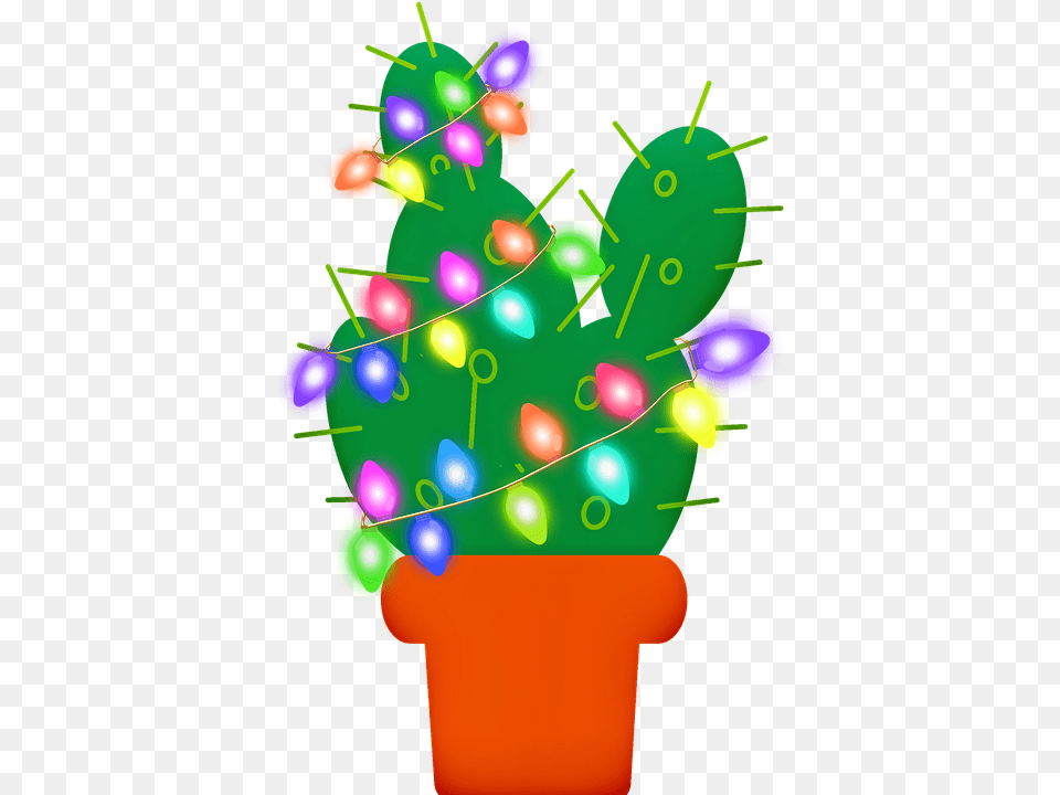 Christmas Cactus Clipart, Christmas Decorations, Festival Png Image