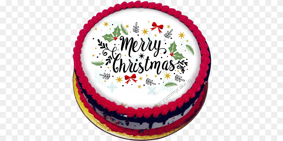 Christmas Cake 1 Image Prosperous 2019 Merry Christmas 2019, Birthday Cake, Cream, Dessert, Food Free Transparent Png