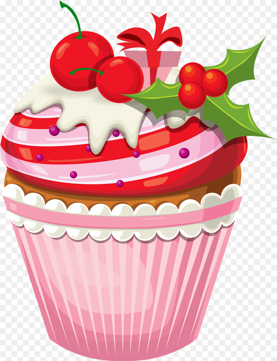 Christmas Cake Clip Art, Cream, Cupcake, Dessert, Food Png