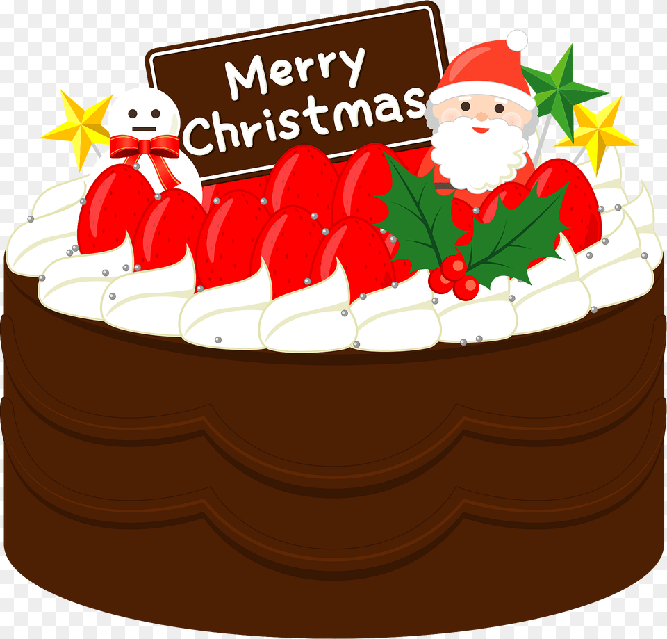 Christmas Cake Clipart, Birthday Cake, Cream, Dessert, Food Png