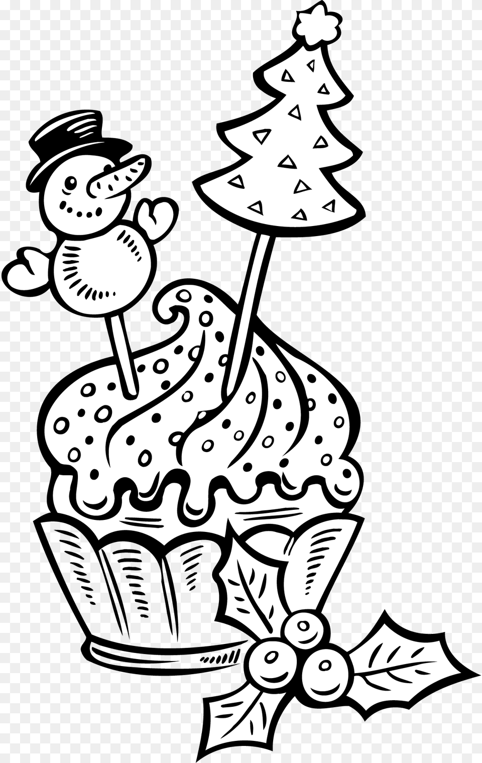 Christmas Cake Coloring, Art, Doodle, Drawing, Christmas Decorations Free Transparent Png