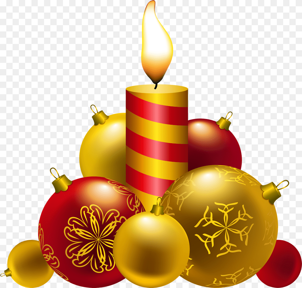 Christmas Candle Clipart Free Png