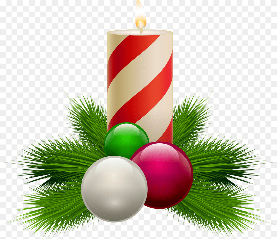 Christmas Candle Clipart Transparent Background Png Image