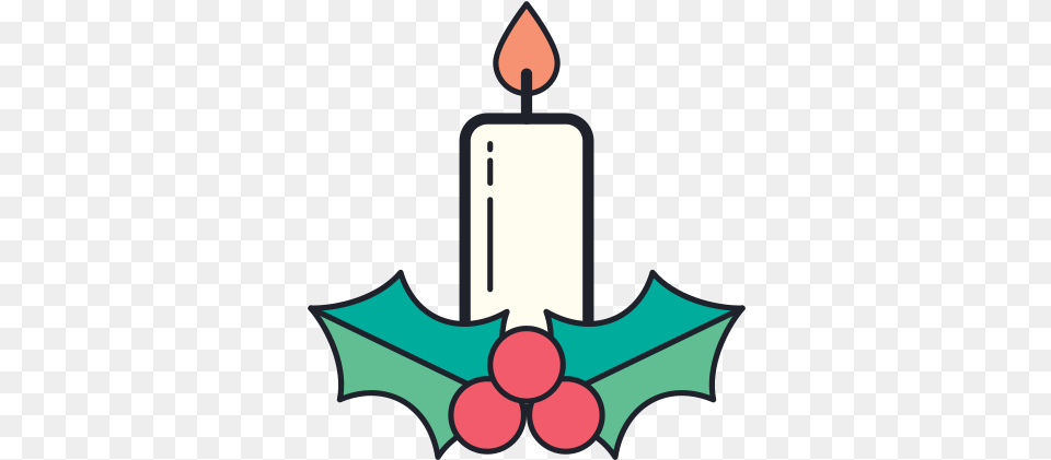 Christmas Candle Icon Of Merry Holidays Vertical, Bulldozer, Machine Png