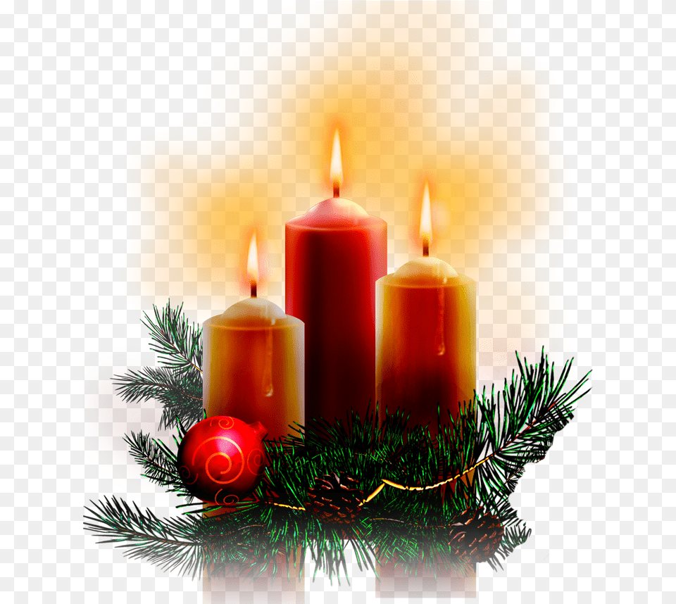 Christmas Candles Candle Ftestickers Tumblr Decor Christmas Candles Transparent Free Png Download
