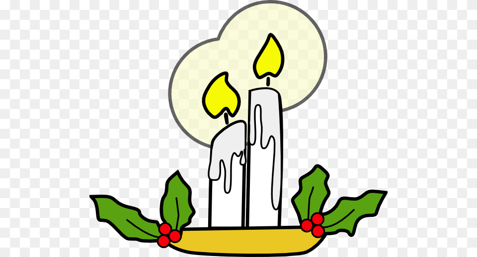 Christmas Candles Clip Art Vector, Candle Free Png Download
