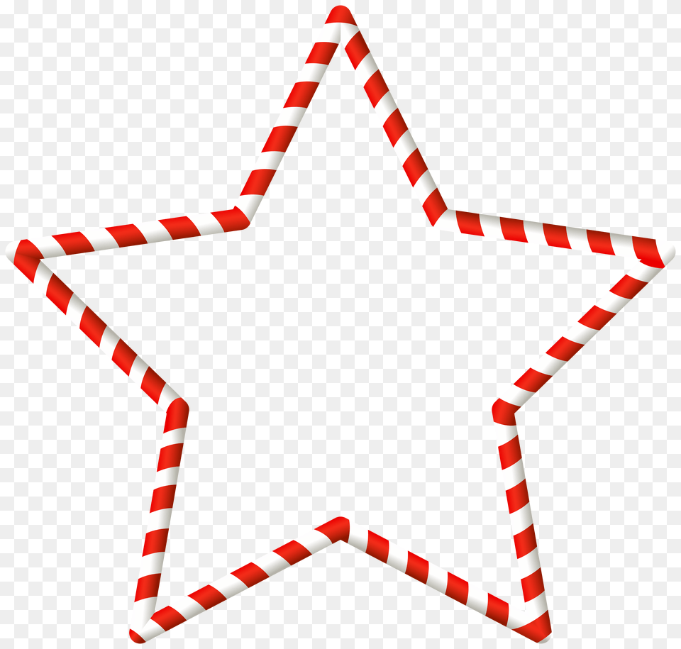 Christmas Candy Cane Star Border Clip Art Gallery, Symbol, Dynamite, Weapon Png