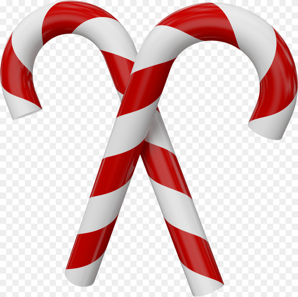 Christmas Candy Canes, Food, Sweets, Stick Png Image