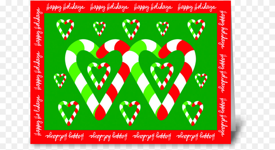 Christmas Candy Canes Of Love Greeting Card Candy Cane, Food, Sweets Png Image
