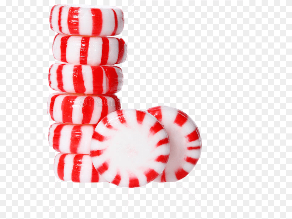 Christmas Candy Photo Real Peppermint Candy, Food, Sweets Free Png Download