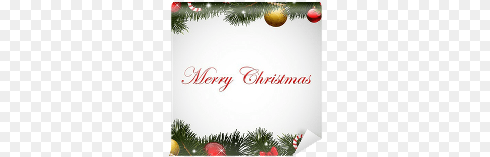 Christmas Card Background Garland Frame Wall Mural Ramka Do Zdjcia, Envelope, Greeting Card, Mail Free Png Download