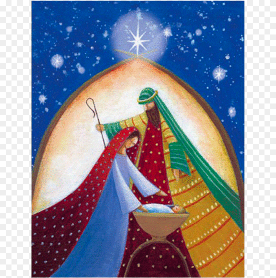 Christmas Card Holy Family, Art, Painting, Adult, Wedding Free Png Download