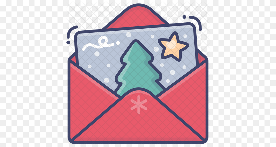 Christmas Card Icon Coin Purse, Envelope, Mail Free Png Download