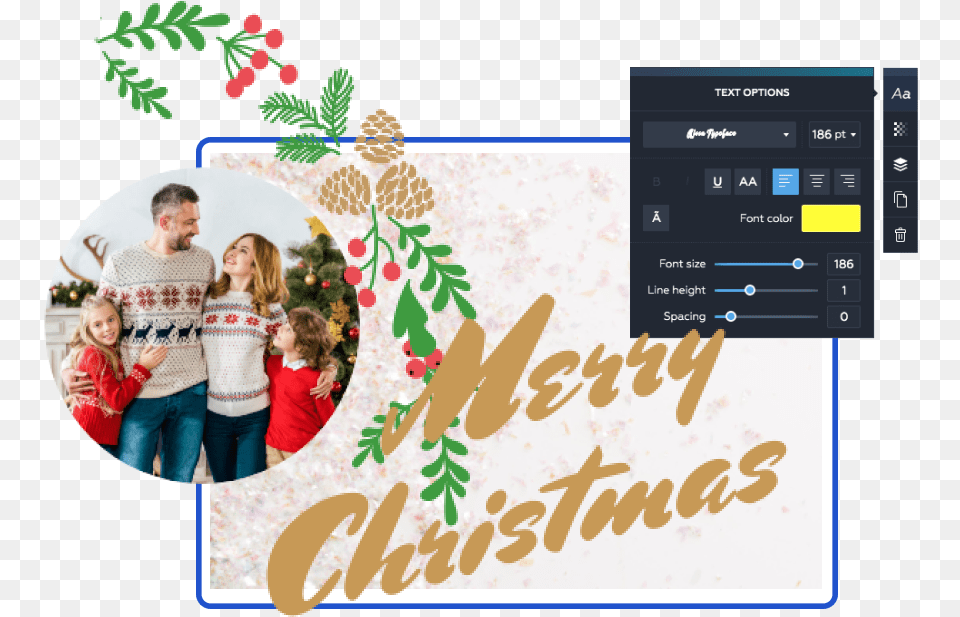 Christmas Card Maker Create Online Xmas Cards For Free Christmas Eve, Photography, Person, People, Collage Png