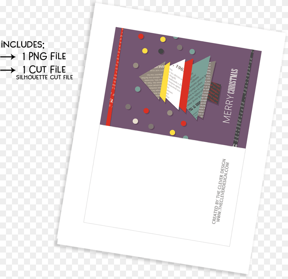 Christmas Card The Clever Design Paper, Advertisement, Poster, Page, Text Png Image