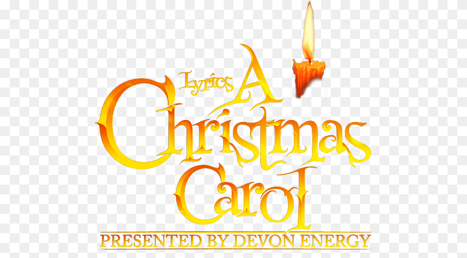 Christmas Carol, Candle, Fire, Flame, Text Free Transparent Png