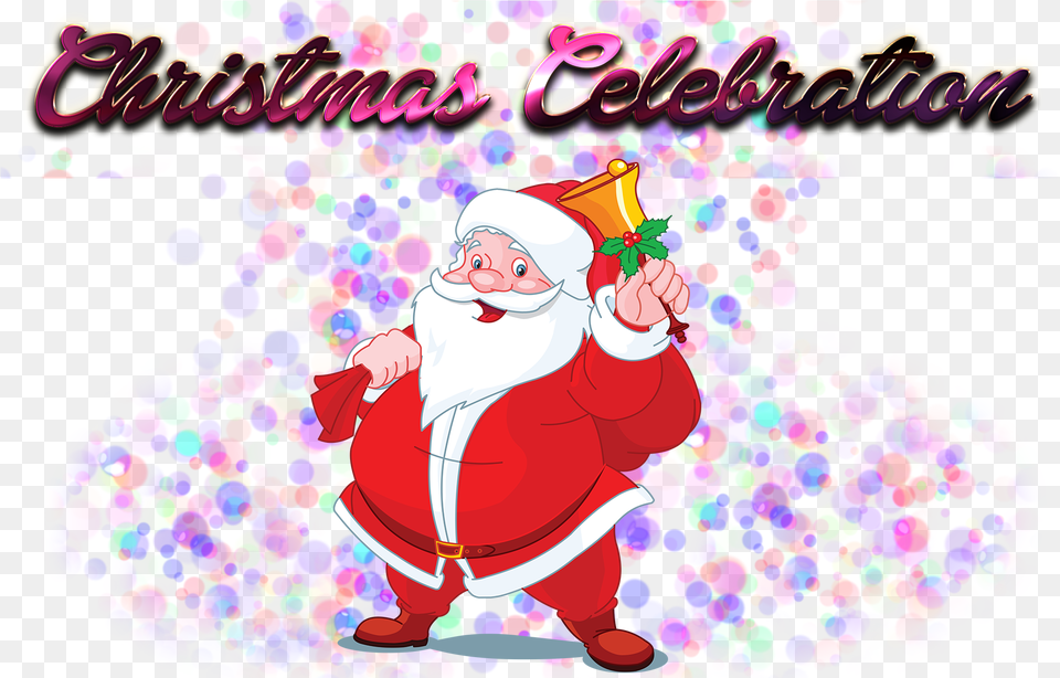Christmas Celebration Photo Background Santa Claus With Bag Of Gifts Tote Bag, Baby, Person, Art, Graphics Png Image