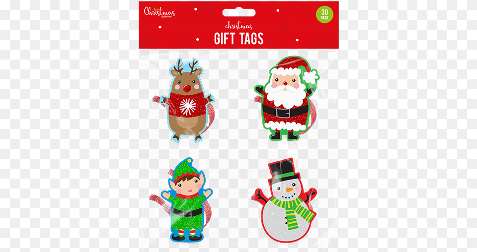 Christmas Character Gift Tags Cartoon, Outdoors, Nature, Winter, Person Free Png Download