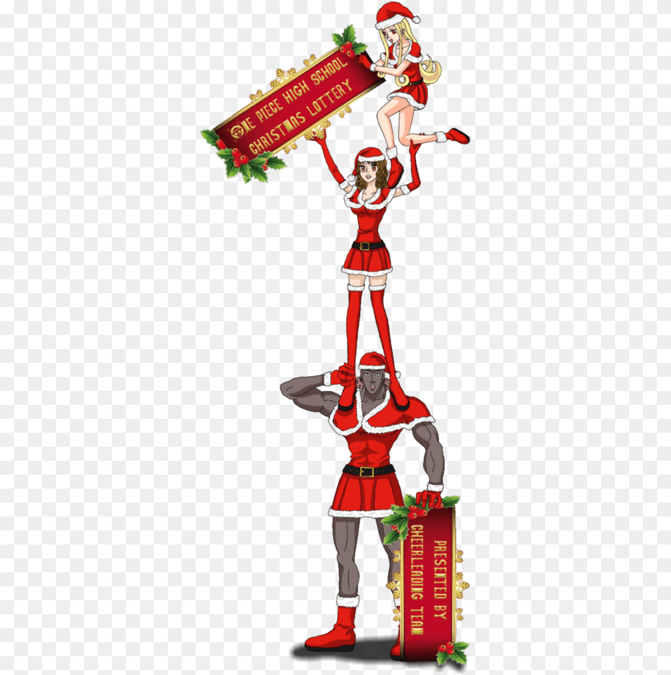 Christmas Cheer Clipart Transparent Christmas Cheerleader Clipart, Adult, Person, Female, Woman Png
