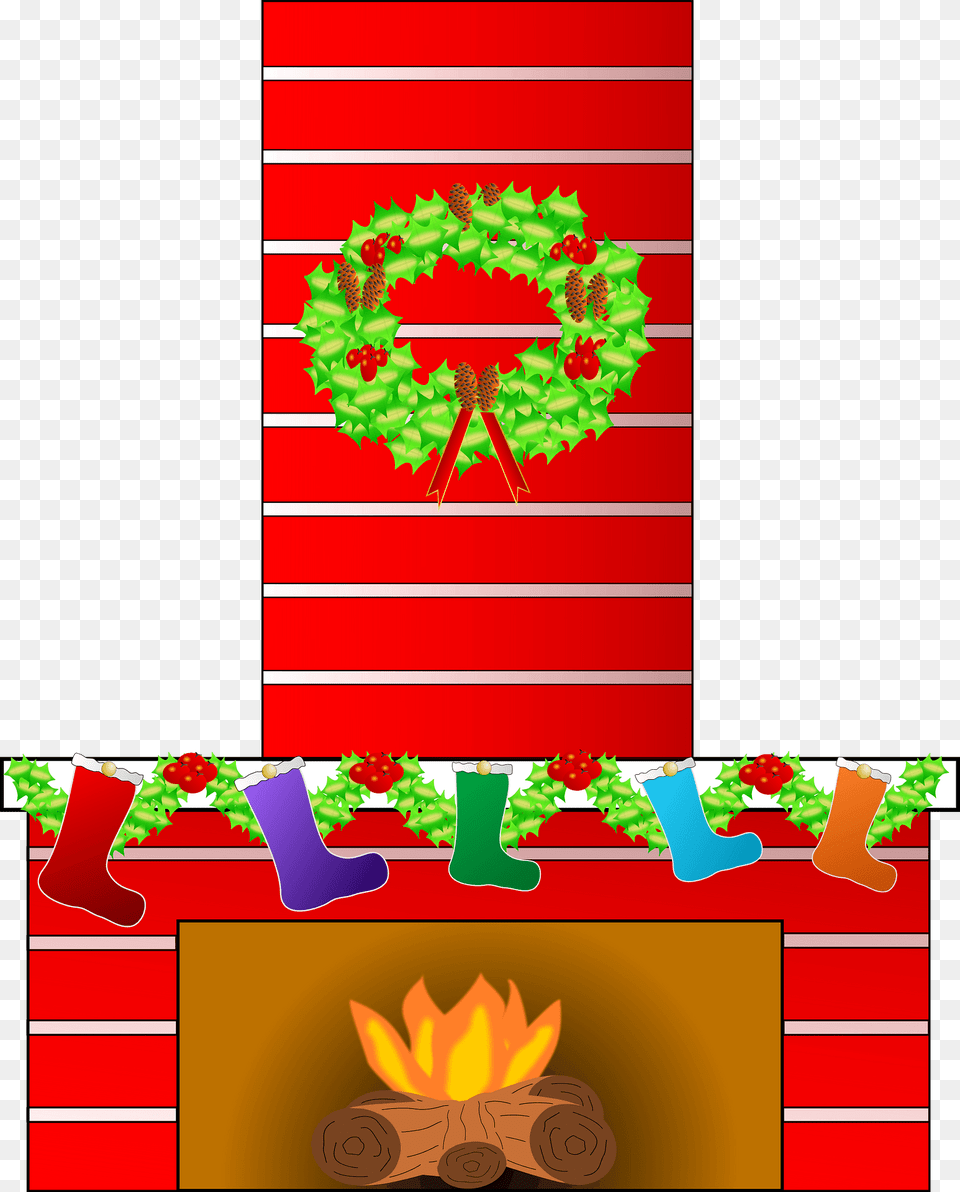 Christmas Chimney Clipart, Fireplace, Indoors Png