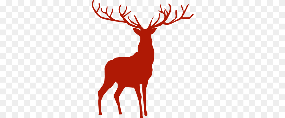Christmas Christmas Silhouette Santa Sleigh, Animal, Deer, Elk, Mammal Free Png