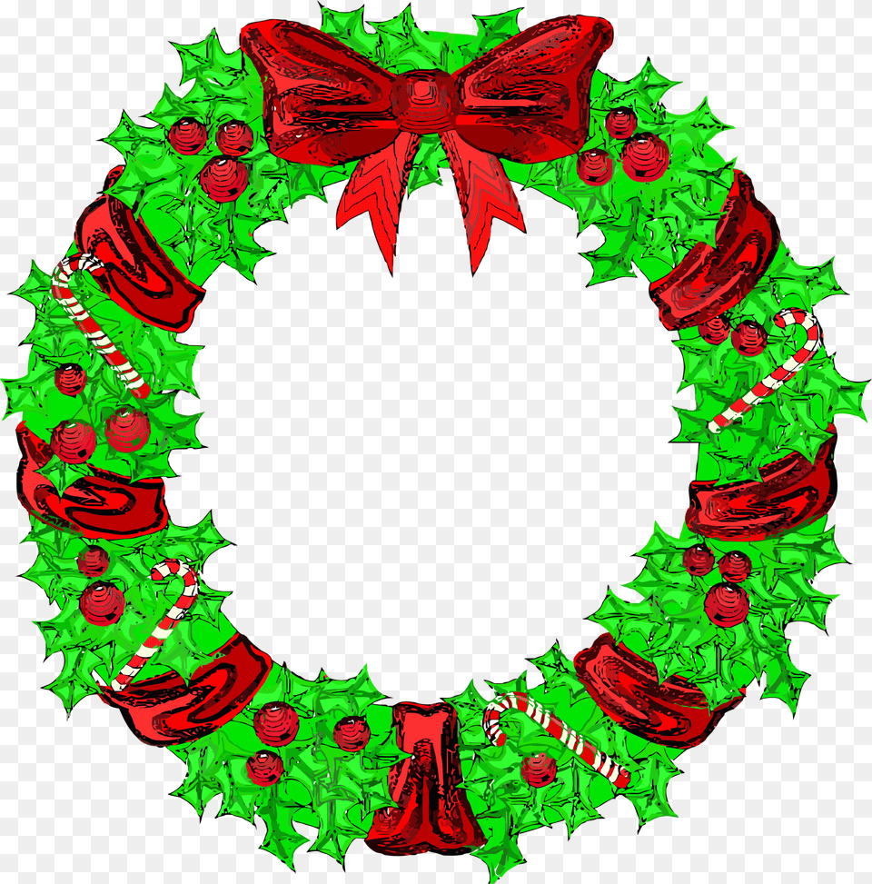 Christmas Circle Ribbon Clipart Gingerbread House Wreaths Clipart, Wreath, Person Png
