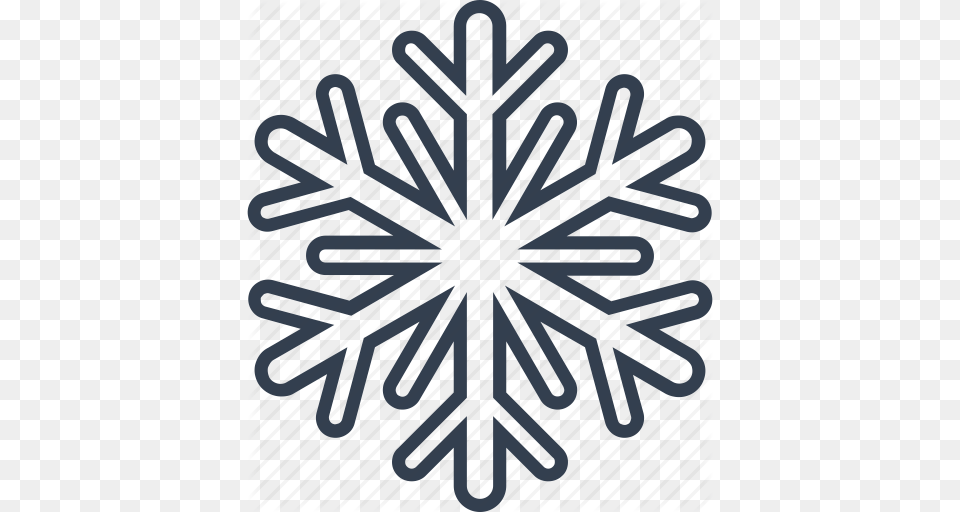 Christmas Classic Flake Geometric Holiday Line Snow, Nature, Outdoors, Snowflake Png Image