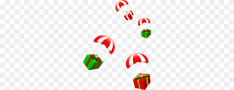 Christmas Clip Art, Parachute, Dynamite, Weapon Free Png Download
