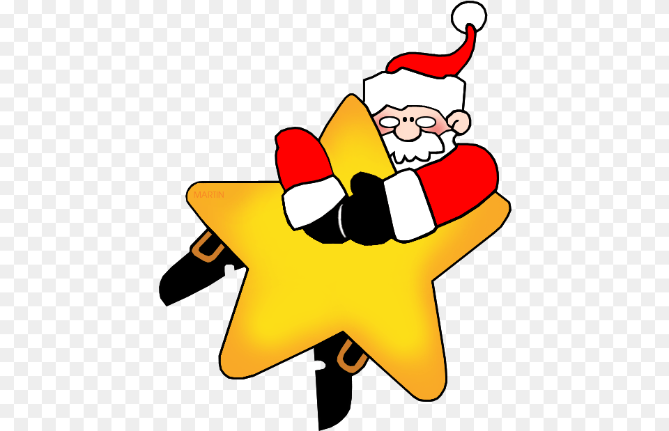 Christmas Clip Art By Phillip Martin Santa On A Star Clipart Christmas Star, Symbol Png