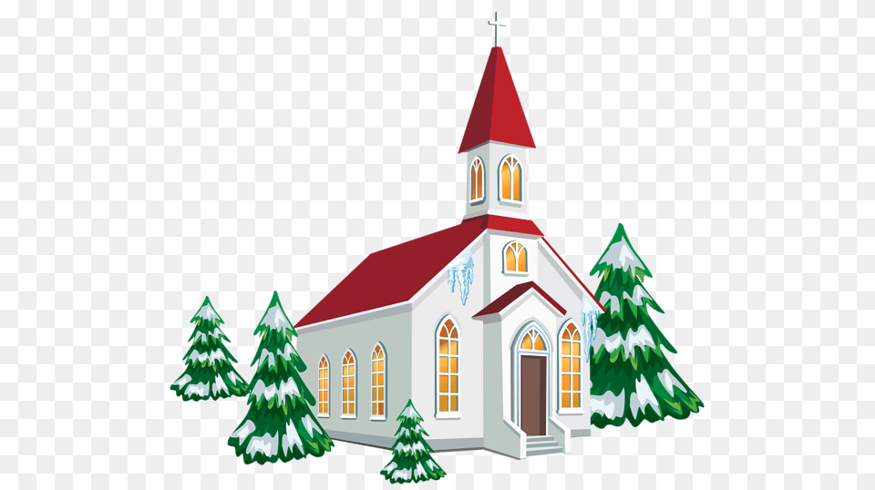 Christmas Clip Art Church, Plant, Tree, Fir, Christmas Decorations Free Transparent Png