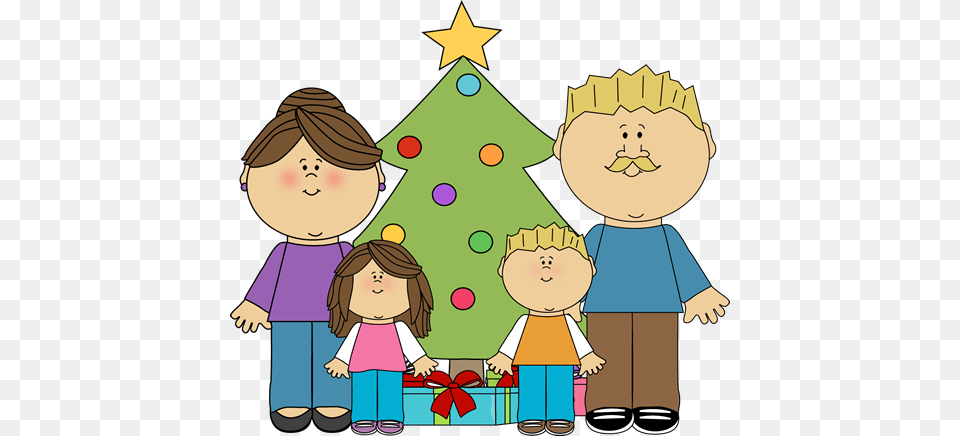 Christmas Clip Art Family, Baby, Person, Face, Head Png Image