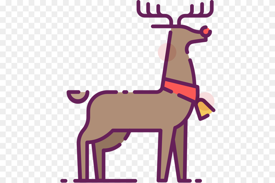 Christmas Clip Art Icons And Vectors Christmas Hq, Animal, Deer, Mammal, Wildlife Png