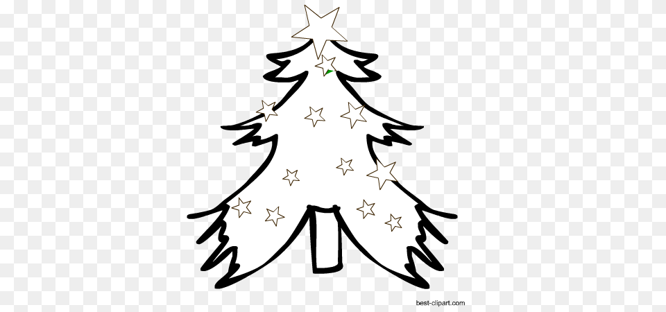 Christmas Clip Art Santa Gingerbread And Christmas Tree, Plant, Leaf, Symbol, Stencil Free Png Download
