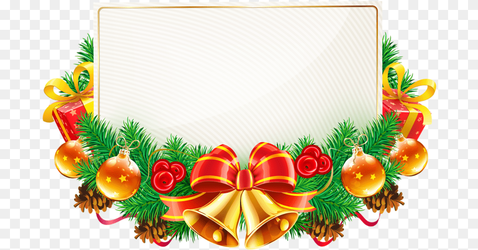 Christmas Clip Art Wreath Borders Transparent Christmas Border Design, Envelope, Greeting Card, Mail Free Png Download