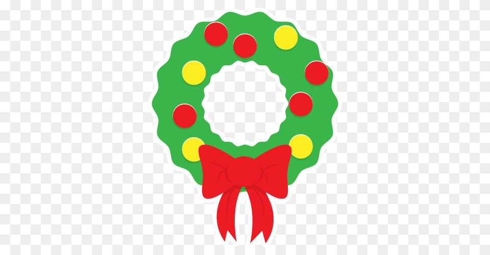 Christmas Clipart, Wreath, Dynamite, Weapon Png Image