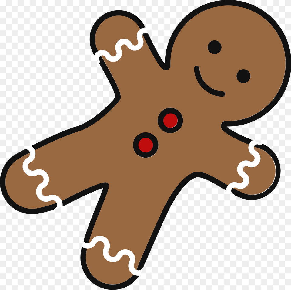 Christmas Clipart, Cookie, Food, Sweets, Gingerbread Png Image