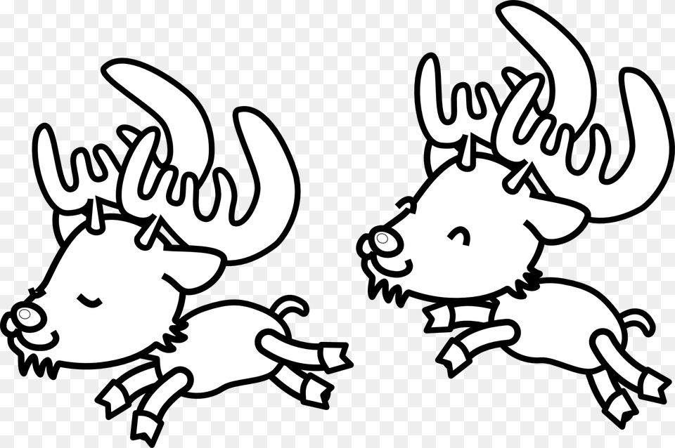 Christmas Clipart Black And White, Animal, Bull, Mammal, Buffalo Png Image