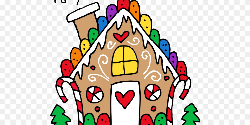 Christmas Clipart Cany Gingerbread House Colouring Pages, Cookie, Food, Sweets, Baby Free Transparent Png