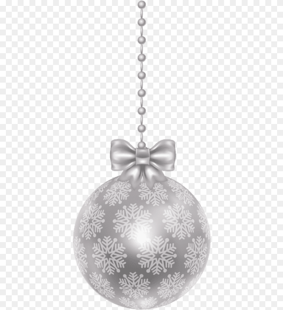 Christmas Clipart Christmas Tag Christmas Labels Silver Christmas Ball, Accessories, Chandelier, Lamp Free Png Download