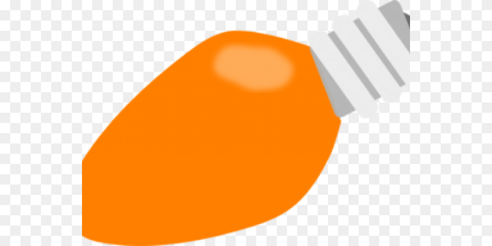 Christmas Clipart Clipart Lightbulb Orange Christmas Light Bulb, Brush, Device, Tool Png Image