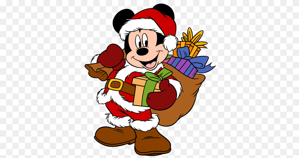 Christmas Clipart Mickey Mouse, Baby, Person, Cartoon, Face Png Image