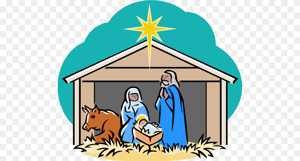 Christmas Clipart Nativity Scene, Shelter, Architecture, Building, Outdoors Png Image