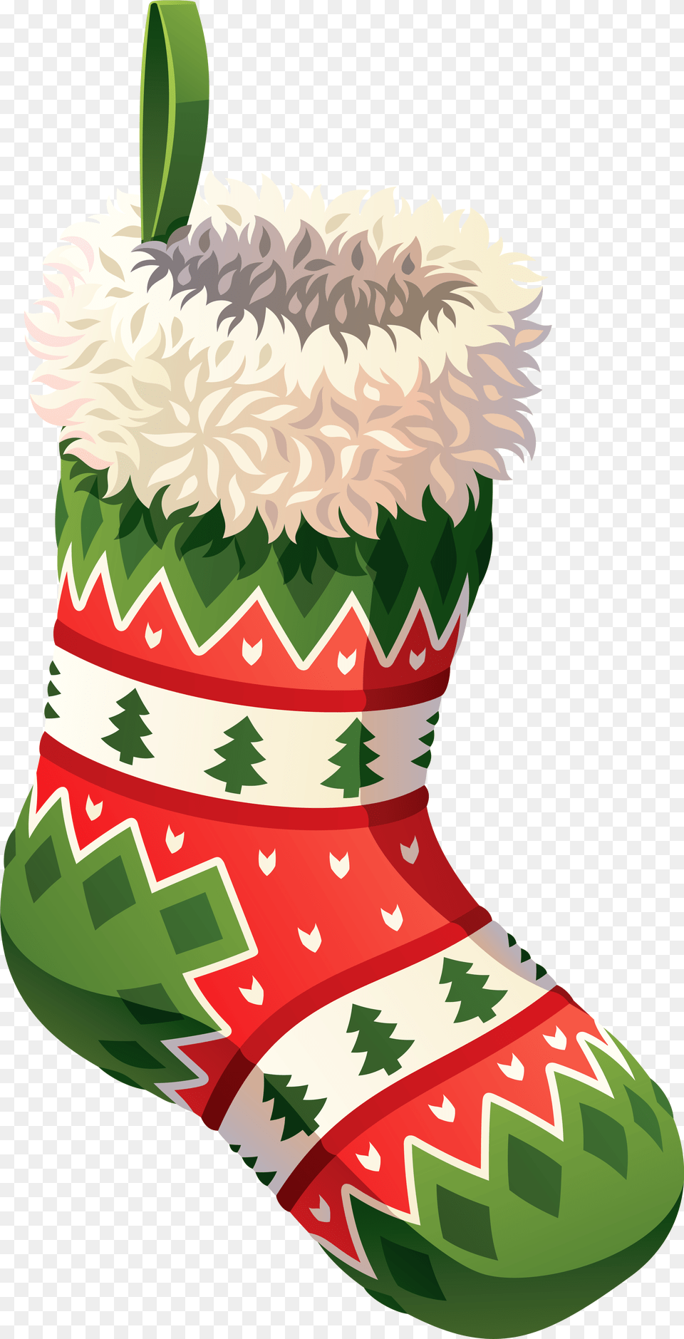 Christmas Clipart Transparent Transparent Christmas Stocking, Gift, Hosiery, Festival, Clothing Free Png Download