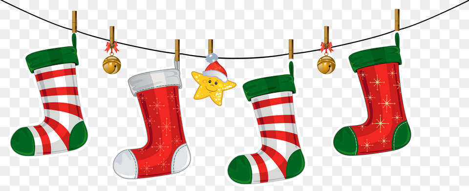 Christmas Clipart Use These Christmas Clipart, Clothing, Gift, Hosiery, Stocking Free Transparent Png