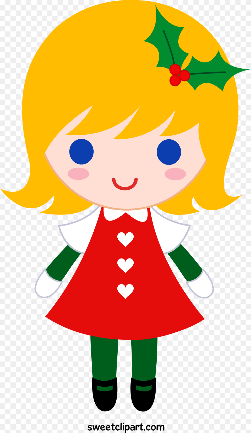 Christmas Cliparts Girl, Elf, Baby, Person Free Png Download