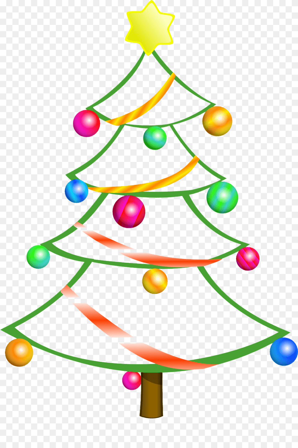 Christmas Cliparts Outline, Christmas Decorations, Festival, Person, Christmas Tree Free Transparent Png
